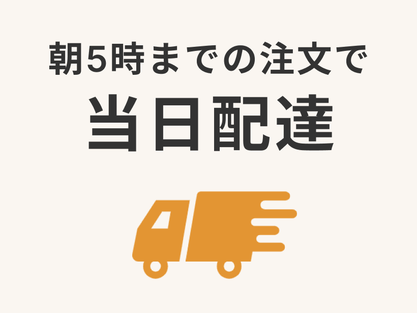 夕食ネットお試しキャンペーンの特徴②「朝5:00までの注文で当日お届け」