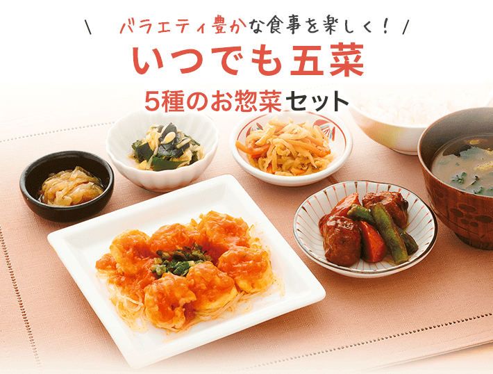 ワタミの宅食ダイレクトお試し割適応メニュー②「いつでも五菜」